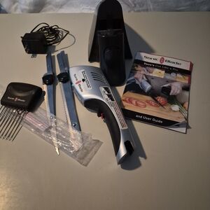 Sonic Blade Cordless Rechargeable Electric Knife Set With Instructions/Cookbook